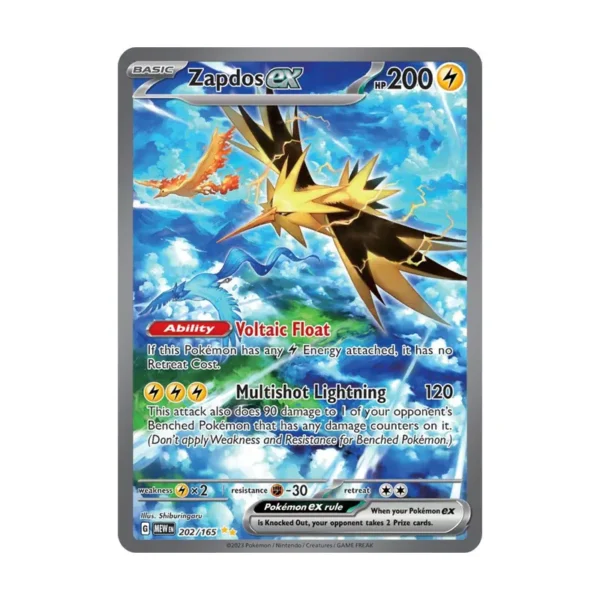Zapdos ex - 202/165 - Scarlet & Violet 151