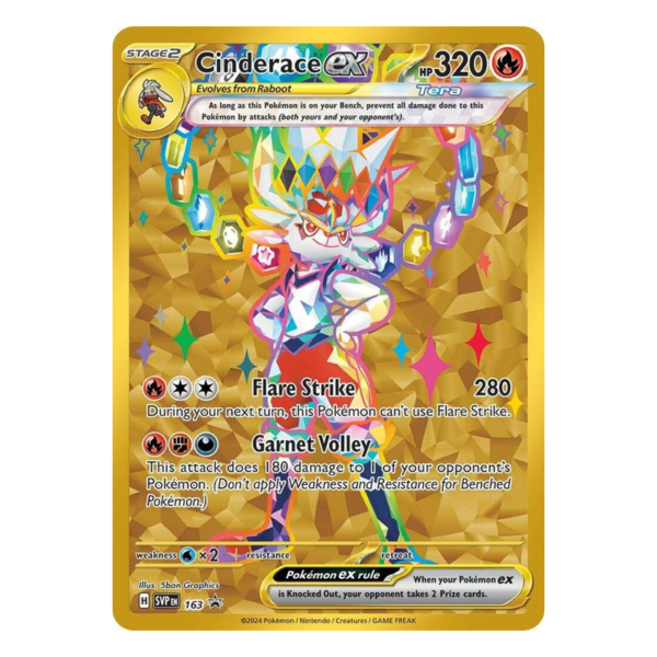 Cinderace ex - 163 - SV: Scarlet & Violet Promo Cards