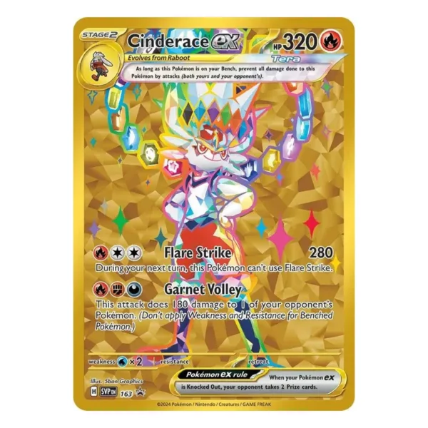 Cinderace ex - 163 - Scarlet & Violet Promo Cards