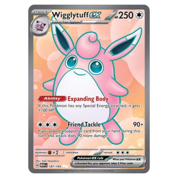 Wigglytuff ex - 187/165 - SV: Scarlet & Violet 151