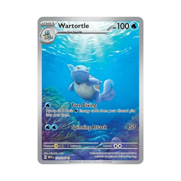 wartortle 151 Wartortle - 171/165 - Scarlet & Violet 151