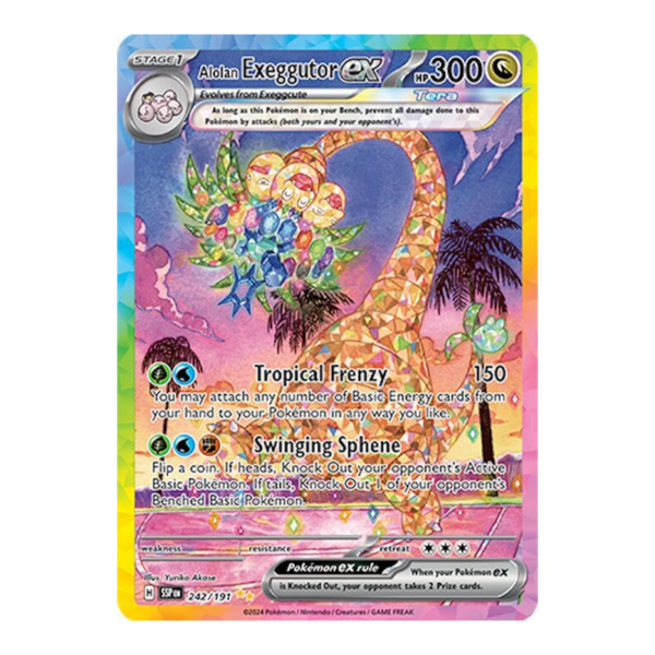 Alolan Exeggutor ex - 242/191 - SV08: Surging Sparks