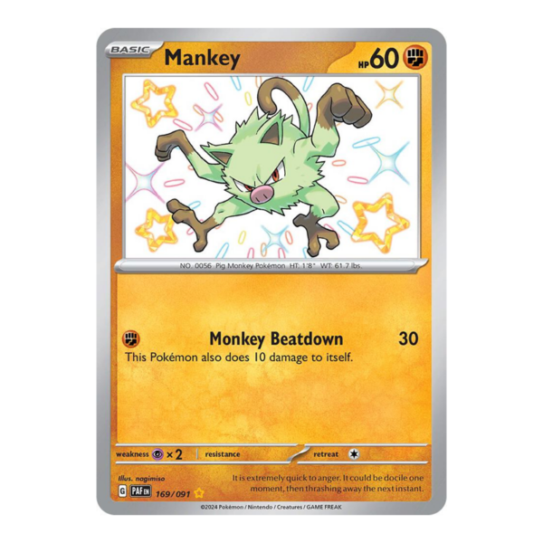 Mankey - 169/091 - SV: Paldean Fates