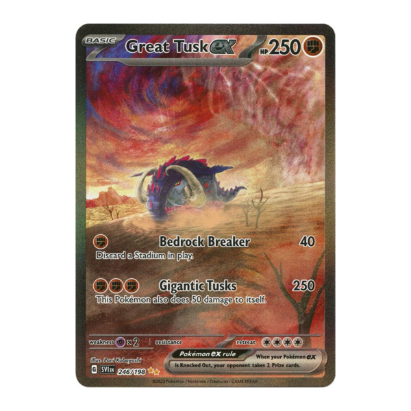 Great Tusk ex - 246/198 - SV01: Scarlet & Violet