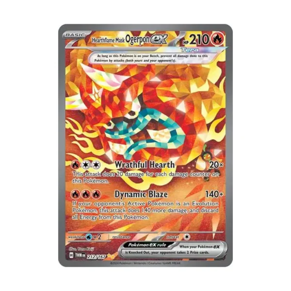 Hearthflame Mask Ogerpon ex - 212/167 - Twilight Masquerade