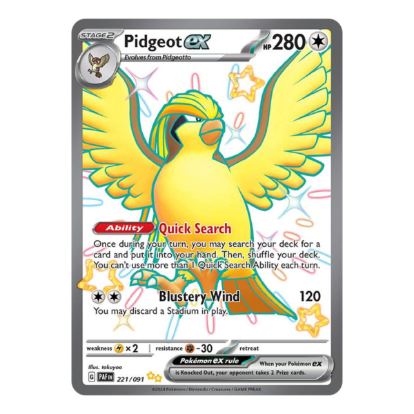 Pidgeot ex - SV: Paldean Fates