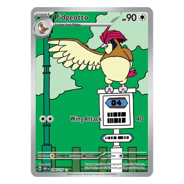 Pidgeotto - 208/197 - Obsidian Flames