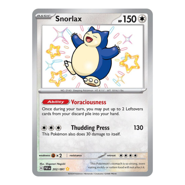 Snorlax - SV: Paldean Fates