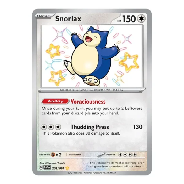 Snorlax - Paldean Fates