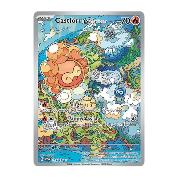 castform-ir Castform Sunny Form - 195/191 - Surging Sparks