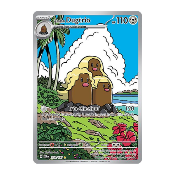 Alolan Dugtrio - 208/191 - SV08: Surging Sparks