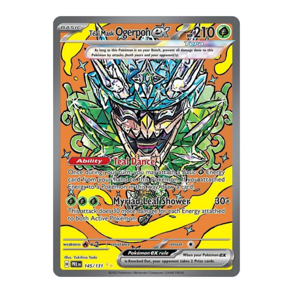 Teal Mask Ogerpon ex - 145/131 - SV: Prismatic Evolutions