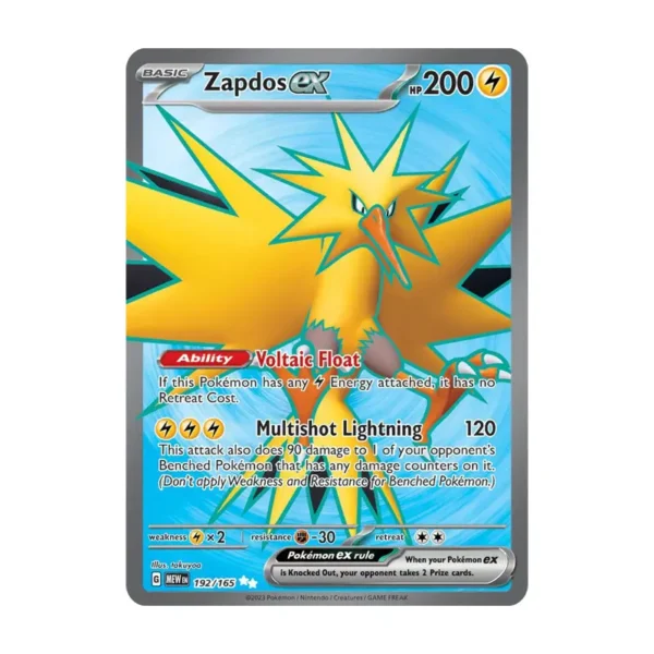 Zapdos ex - 192/165 - Scarlet & Violet 151