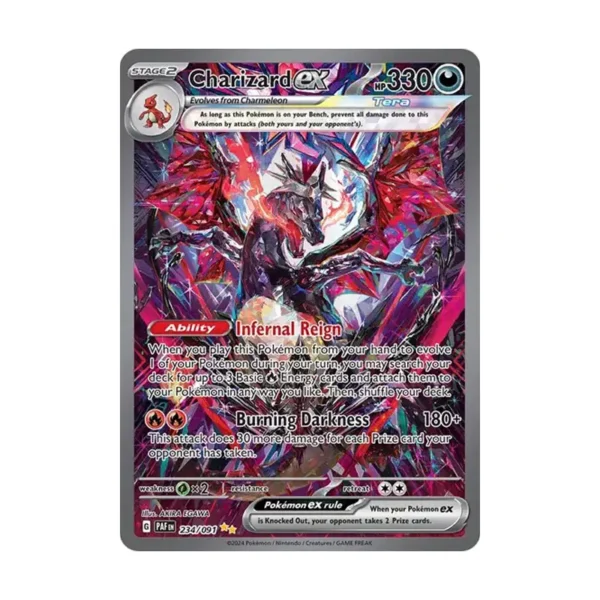 Charizard shiny Charizard ex - 234/091 - Paldean Fates