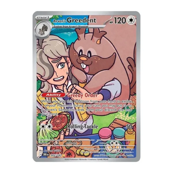 Arven's Greedent - 205/182 - Destined Rivals