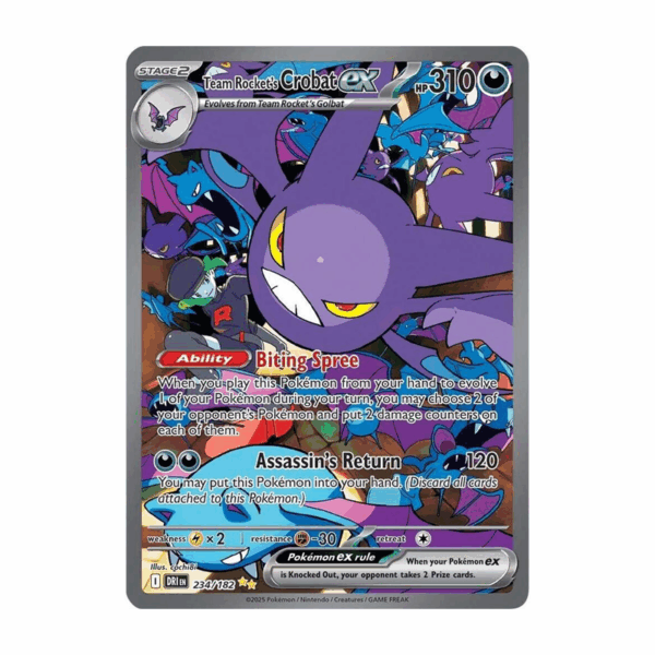 Team Rocket's Crobat ex - 234/182 - SV10: Destined Rivals