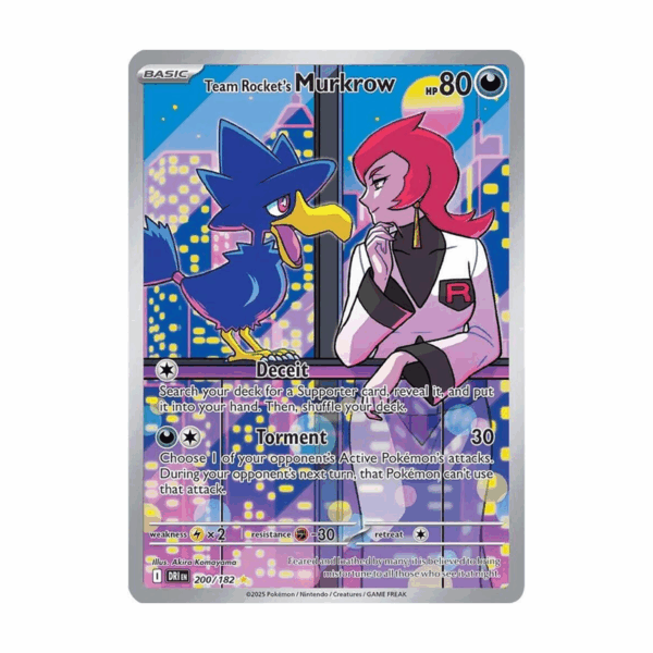 Team Rocket's Murkrow - 200/182 - SV10: Destined Rivals