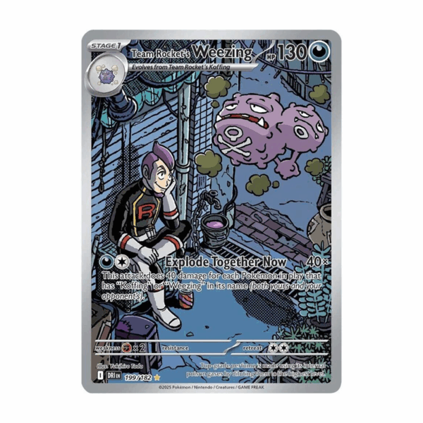 Team Rocket's Weezing - 199/182 - SV10: Destined Rivals