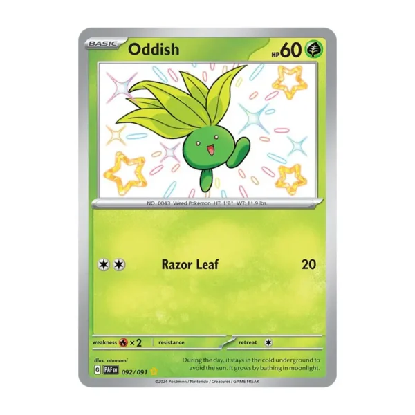 oddish-shiny Oddish - Paldean Fates