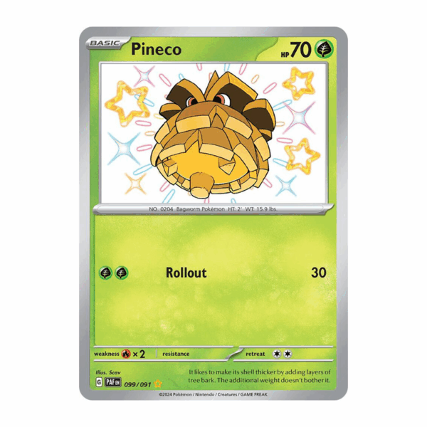 Pineco - 099/091 - SV: Paldean Fates