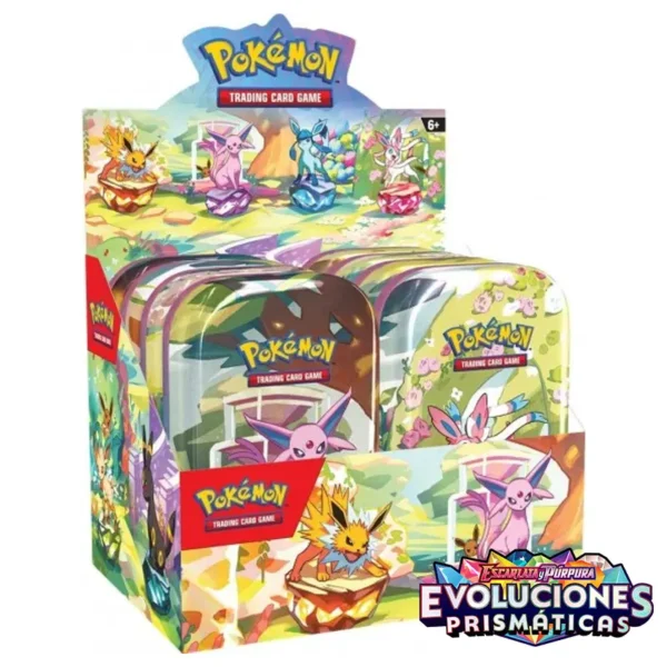 tin-prismatic Evoluciones Prismaticas Mini Tin (Display Español)