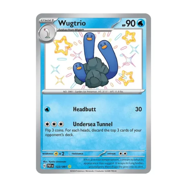 wugtio-shiny Wugtrio - 122/091 - Paldean Fates