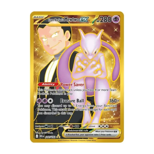 Team Rocket's Mewtwo ex - 240/182 - Destined Rivals
