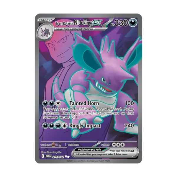 Team Rocket's Nidoking ex - 216/182 - Destined Rivals