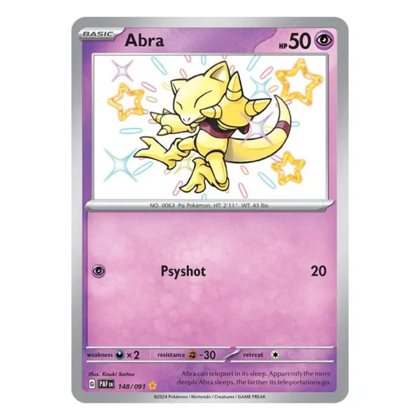 abra-paf Abra - SV: Paldean Fates (Damaged)