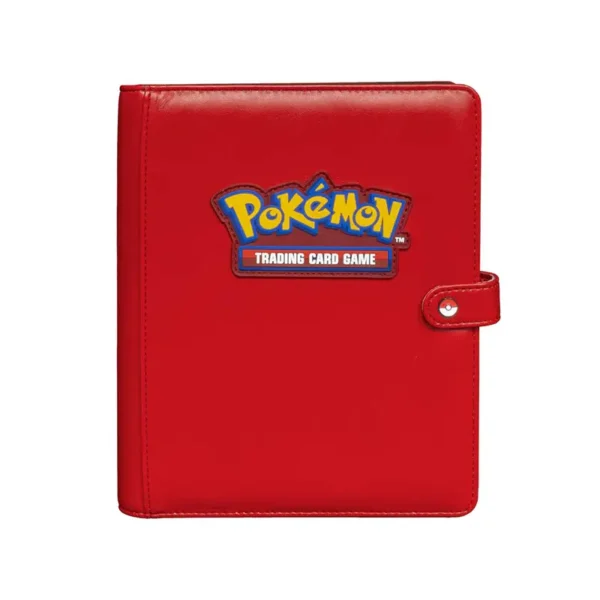 red-snap Premium 4-Pocket Snap Binder Red