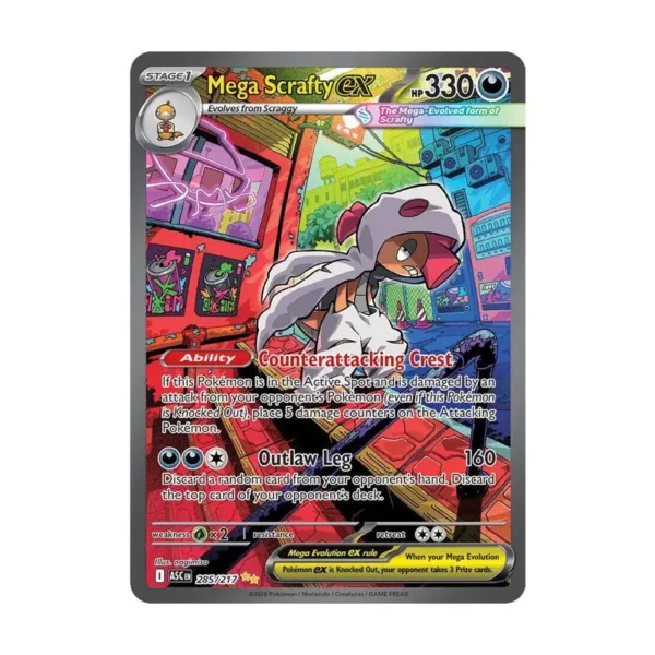 Mega Scrafty ex - 285/217 - Ascended Heroes