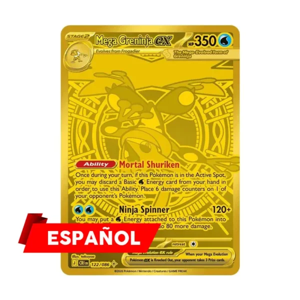 Mega Greninja ex - 122/086 - Chaos Rising (Español)
