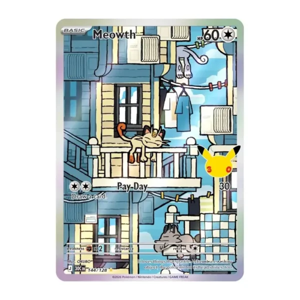 Meowth - 144/128 - 30th Celebration